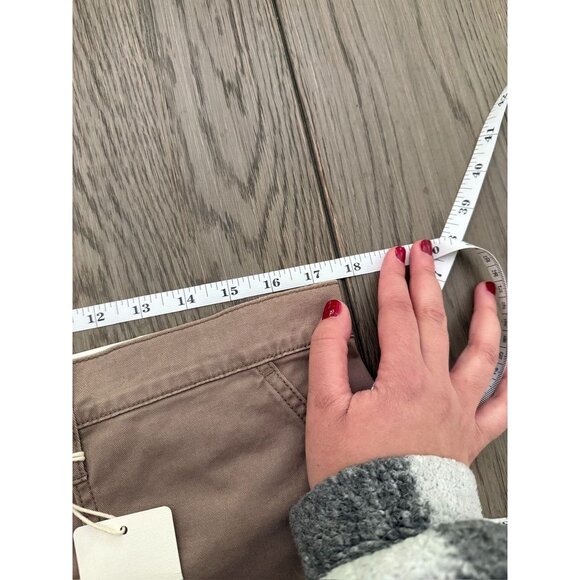 NWT Ana Highest-Rise Wide Leg Pants Size 16 Tan 98% Cotton 2% Spandex With Elast - Picture 5 of 7